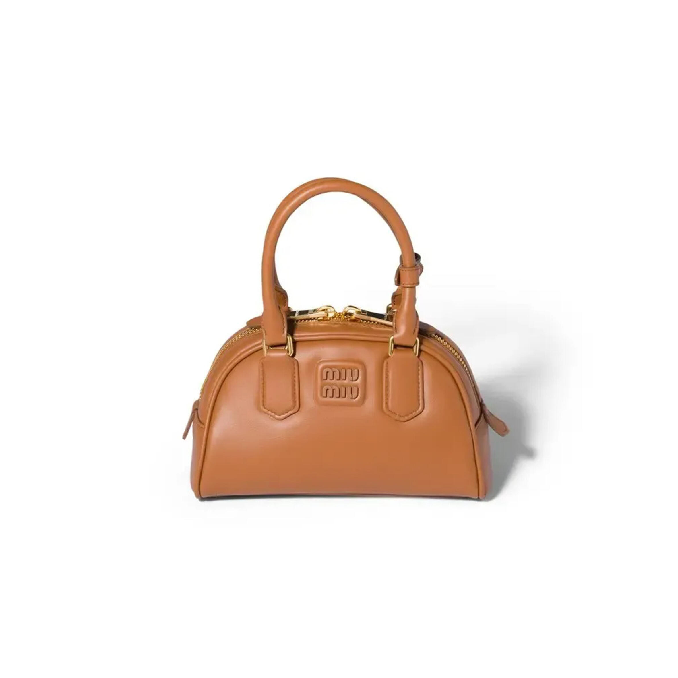 MIU MIU ARCADIE LEATHER BAG 5BB191 (22*13*10.5cm)
